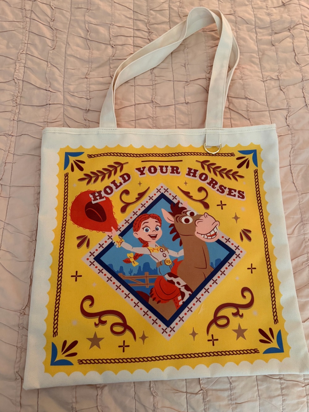 Disney Store Jessie and Bullseye Canvas Tote – Toy Story 5